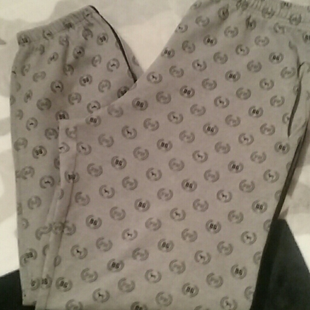PINK NATION♡Grey logo campus pants